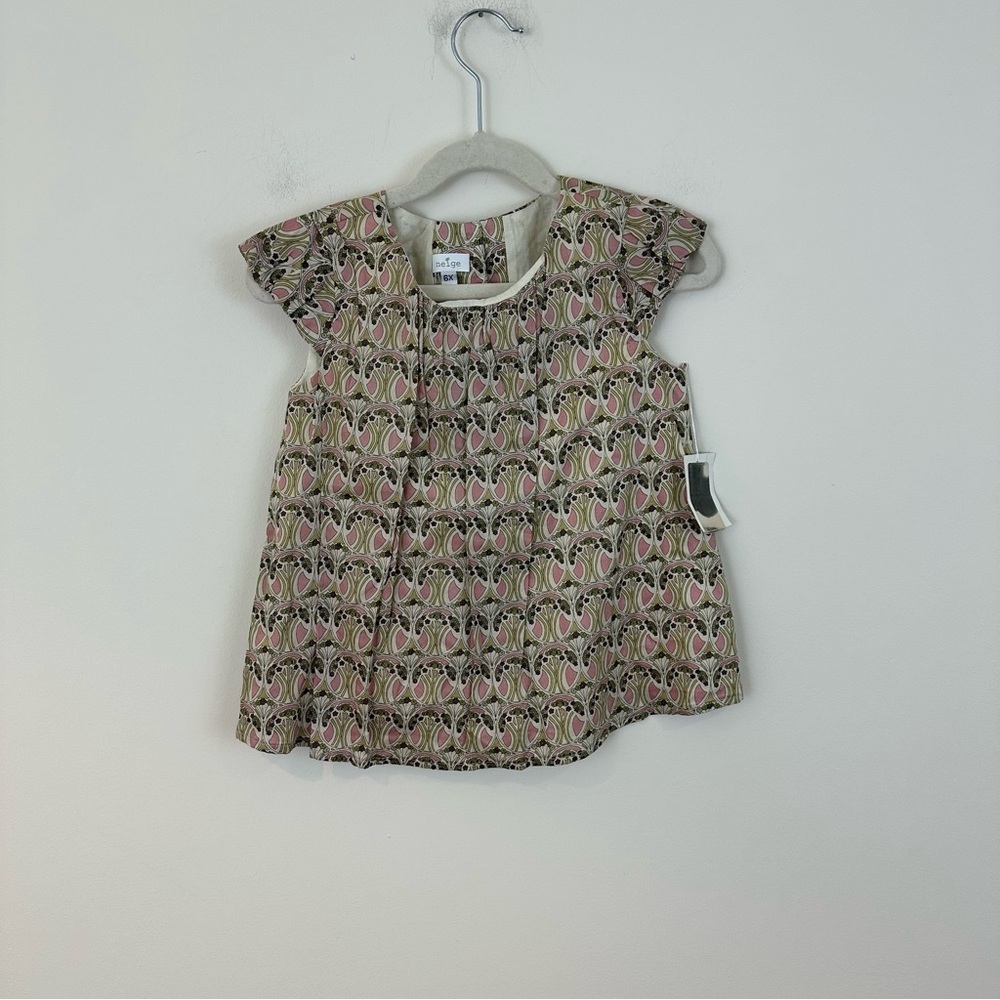 Neige Floral Girl's Blouse Kylie Top with Ruffled Sleeves Size 6X Girl's Kid's